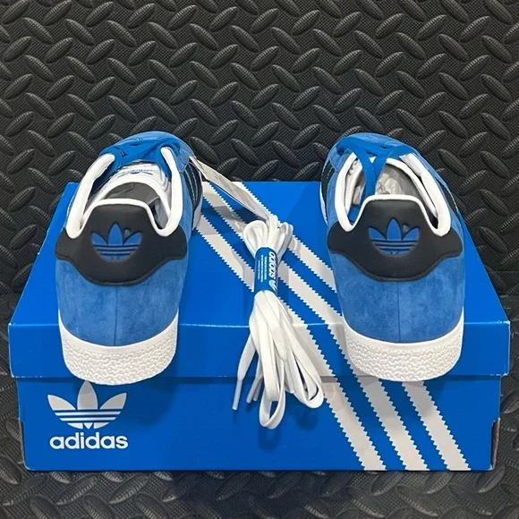 Mens Adidas Athletic Shoes Sneakers Blue‎ Black Size 9 - Picture 5 of 6